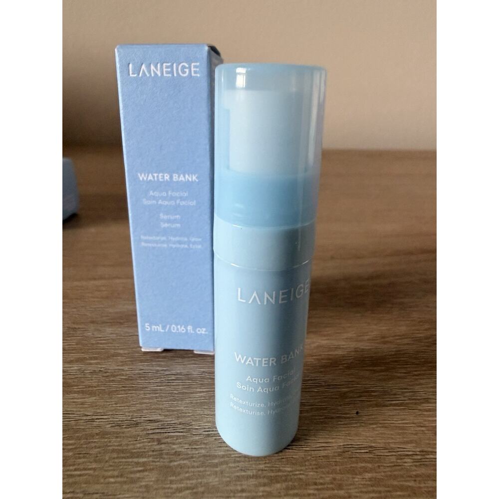 Laneige Water Bank Mini Set Cleanser Serum Lip Sleeping Mask Berry New - Picture 7 of 12